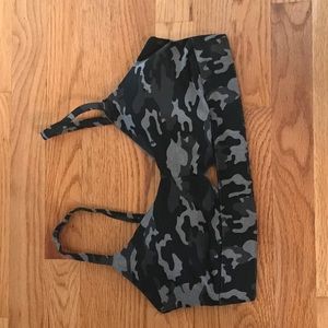 Fabletics camo sports bra